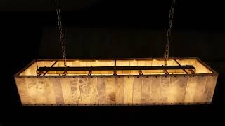 Linear Marble Chandelier: Detail to Warm Glow | Dalmivik