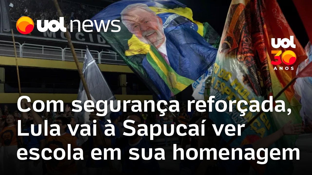 Lula vai à Sapucaí ver desfile de escola de samba em sua homenagem; presidente terá dois camarotes