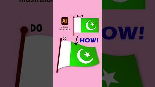 Turn Any Flag Into a Waving Flag in Adobe Illustrator🇵🇰🔥