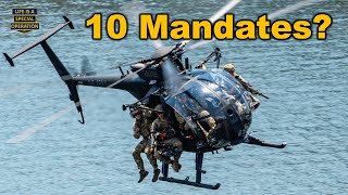 What are the 10 Mandates of Special Operations?