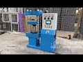 XLB-400x400x2layers Rubber vulcanizing press machine testing video