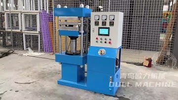 XLB-400x400x2layers Rubber vulcanizing press machine testing video