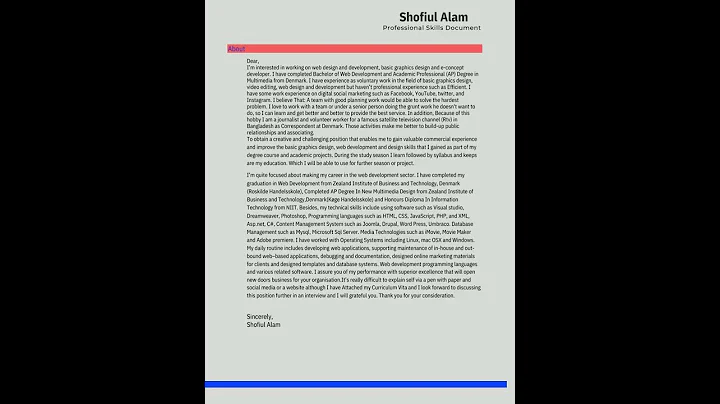 Int Video Cv Shofiul Alam 2022
