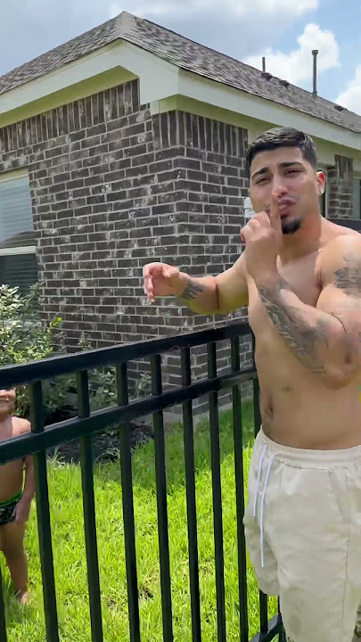 Mom catches son and dad sneaking into neighbors back yard #shorts