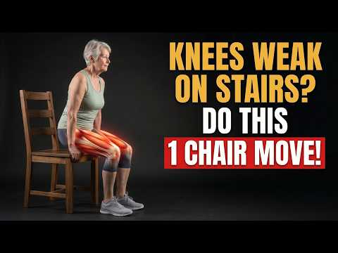 Your Knees Get WEAKER Climbing Stairs — Fix It with 1 Chair Exercise After 60 | Senior Health