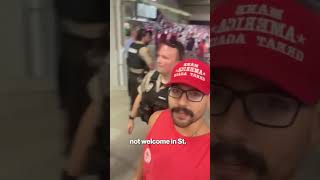Fan wearing MAGA hat booted from St. Louis soccer game over stadium’s no-politics rule #shorts