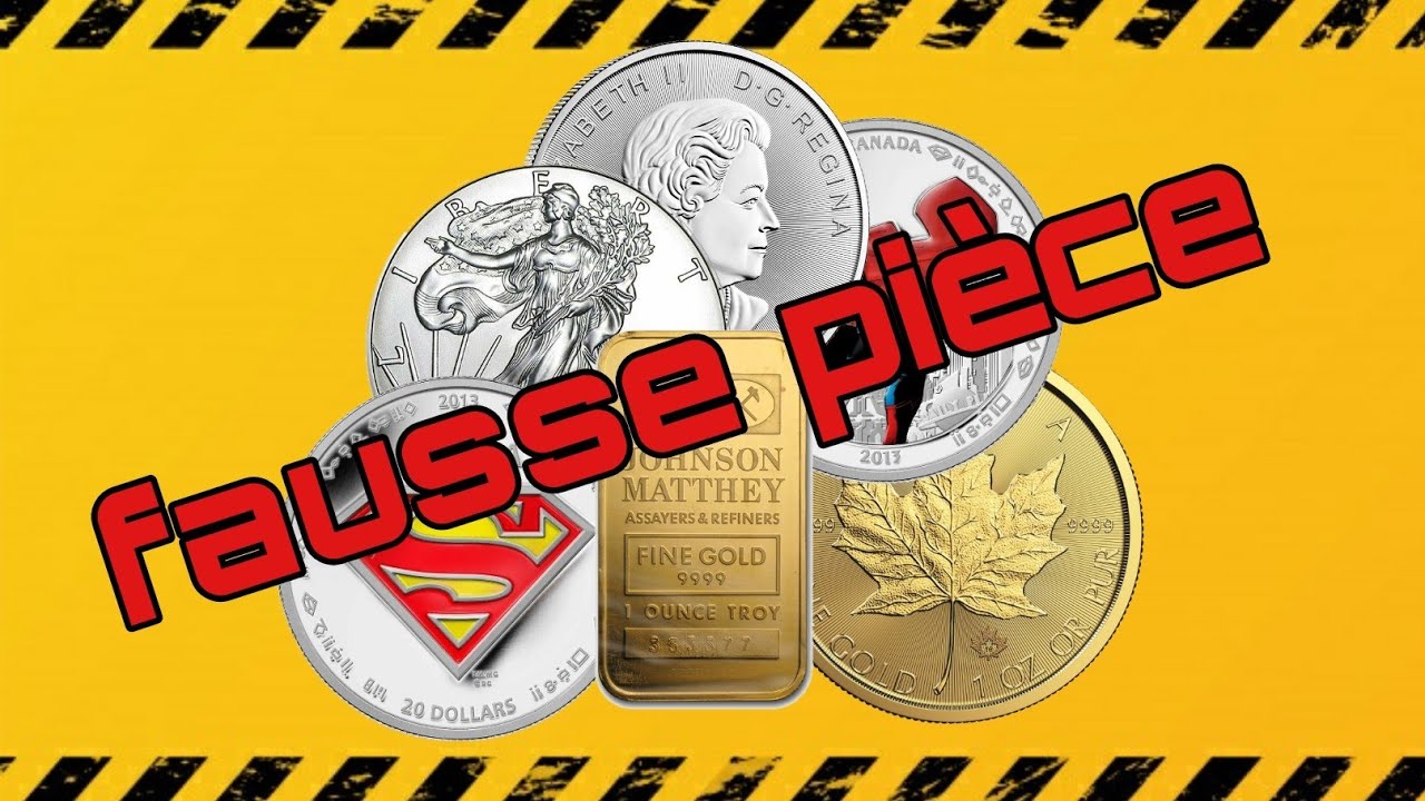 fausse pièces d'investissement or argent