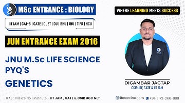 PYQ DISCUSSION | JNU LIFE SCIENCE 2020 WITH DIGAMBAR JAGTAP
