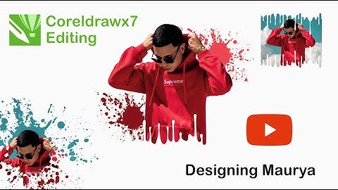 Splatter Effect | Dripping Effect  |  and photo dripping  |  Corel draw  x7 Editing Tutorial