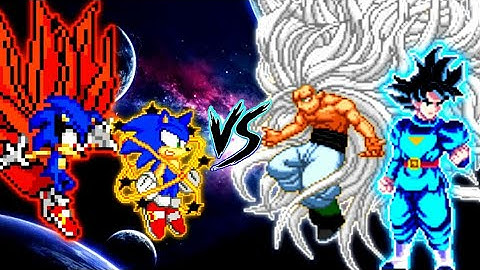 Sonic Chaos V3 RN OP (AF) & Sonic Baryon Mode V2 OP VS Goku SSJ IUI OP Goku & Goku Daishinkan V3 OP