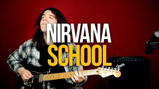 Как играть Nirvana School на гитаре