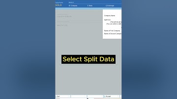 How to split company data In Tally Prime #shortvideo #tranding #tally