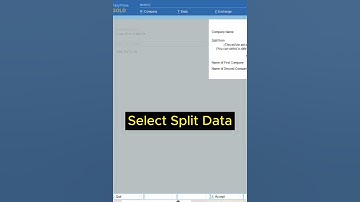 How to split company data In Tally Prime #shortvideo #tranding #tally