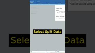 How to split company data In Tally Prime #shortvideo #tranding #tally screenshot 3
