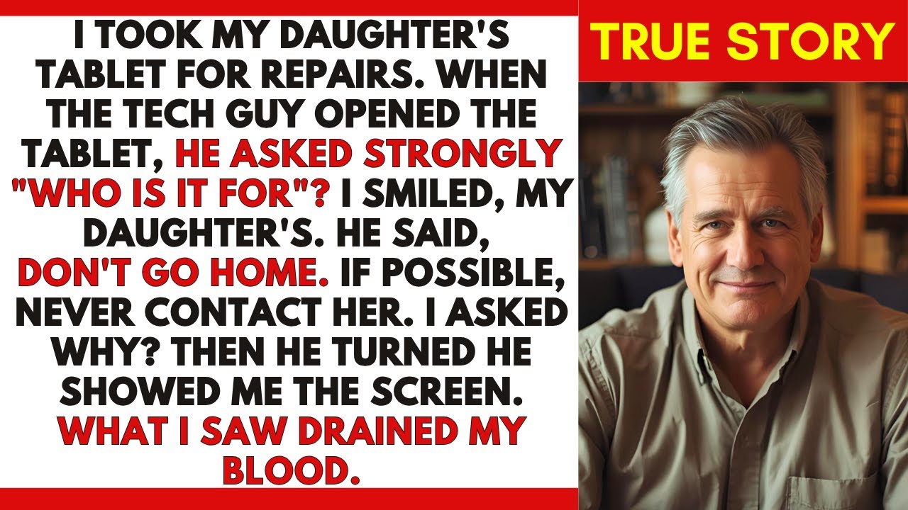 «Папа отнес планшет дочери в ремонт — то, что он обнаружил внутри, заставило его бежать, спасая с...
