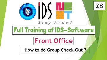 IDS Training | Front Office | How to do Group Check-out | Merge Bill | Settlement | IDS 7.0