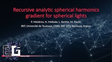 EG2022 - Recursive analytic spherical harmonics gradient for spherical lights