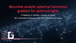 EG2022 - Recursive analytic spherical harmonics gradient for spherical lights