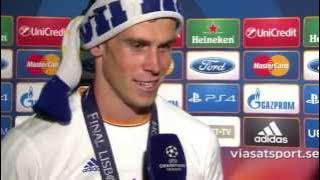Real Madrid Vs Atletico Madrid 4-1 Gareth Bale Interview (Champions League Final 2014)