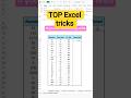 Top Excel tricks|| Excel tips videos #excelshorts #excelshortcuts #exceltricks # Excel