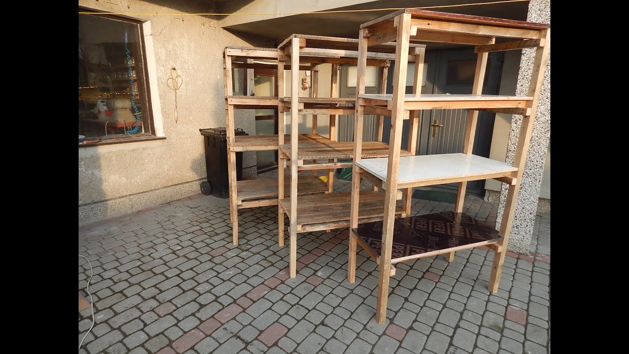 Drewniane regały 4szt DIY [Wooden storage racks] YouTube