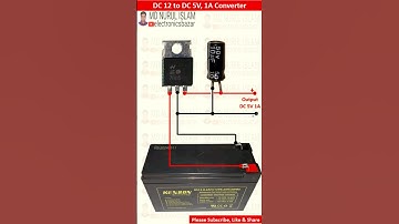 How to Make 12V to 5V Converter | DC 12V to DC 5V Converter | 12V DC to 5VDC Converter Using LM 7805