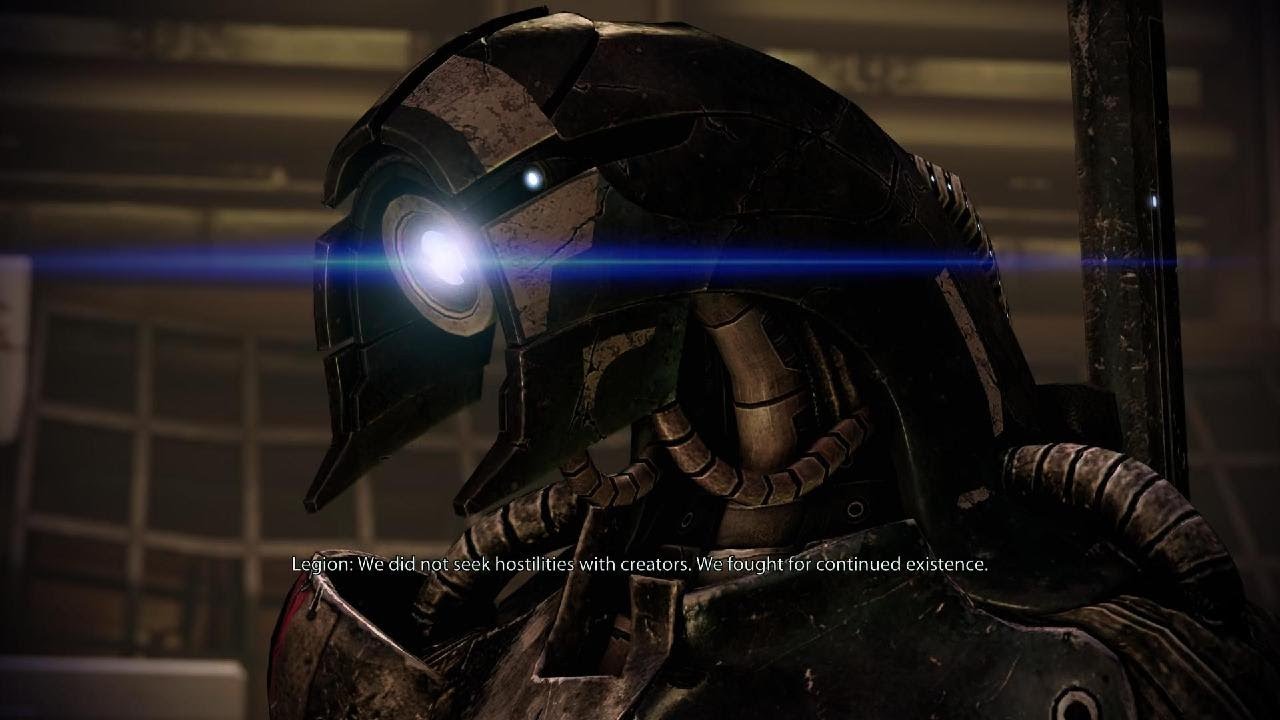 Mass Effect Legendary Edition Beautiful discussion between Legion and Koris