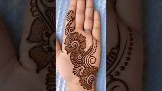 simple front side mehndi design 🌿🌿 #mehndi #henna #simplemehndidesign #trendingshorts