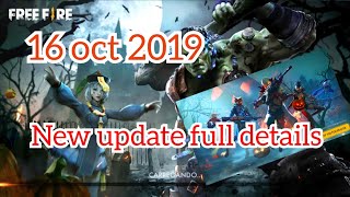 Free fire new updates || October update