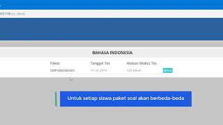PANDUAN SISWA MEGERJAKAN TSD TRYOUT SMART DIAGNOSTIC CBT
