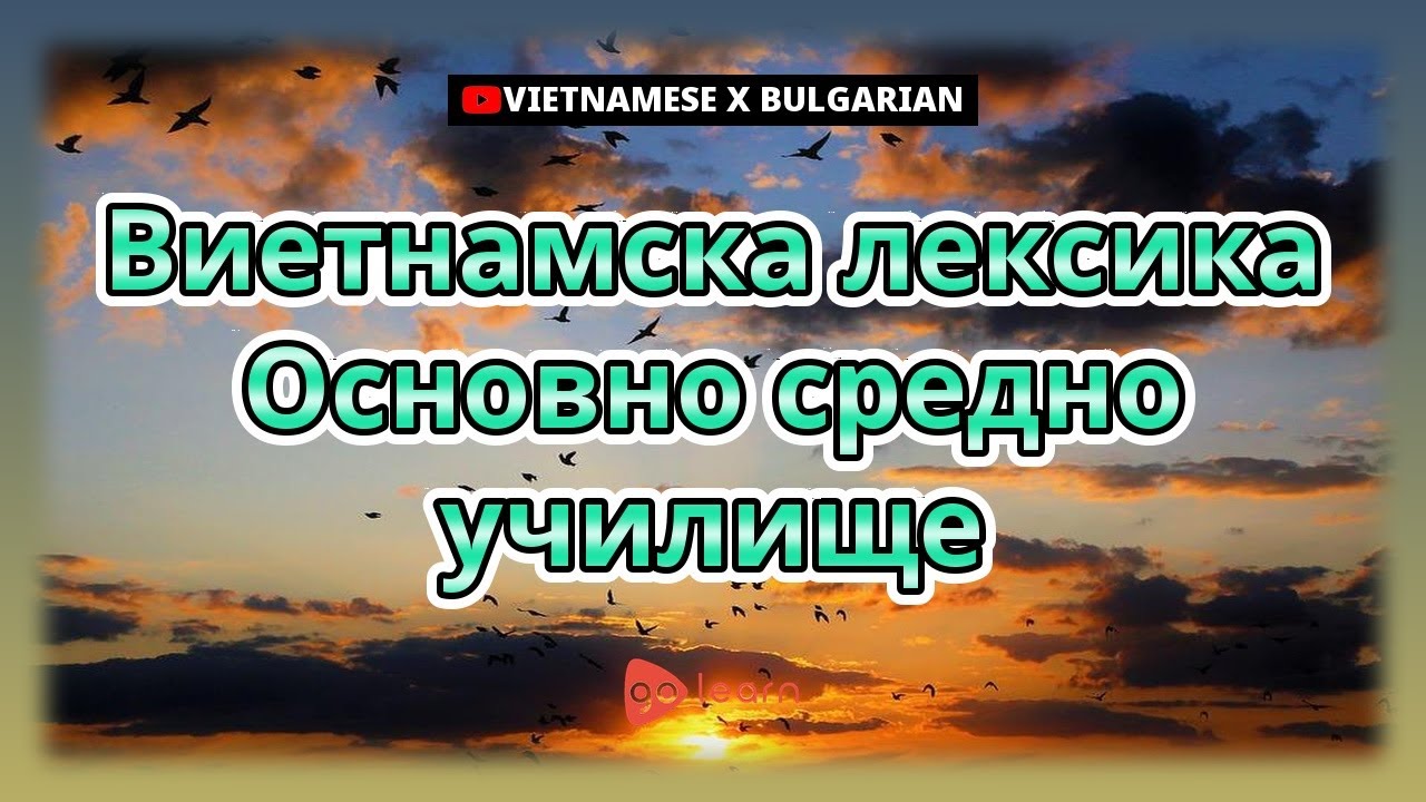 Виетнамска лексика Основно средно училище | Golearn