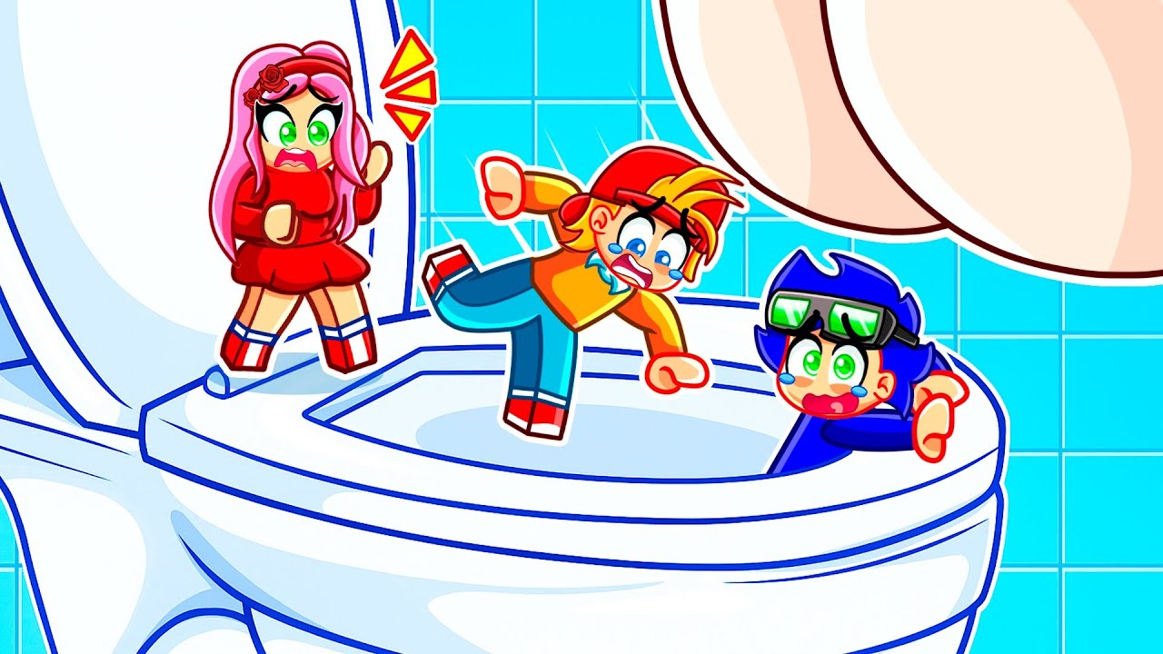 Nos Caemos en un Inodoro Gigante en Roblox!