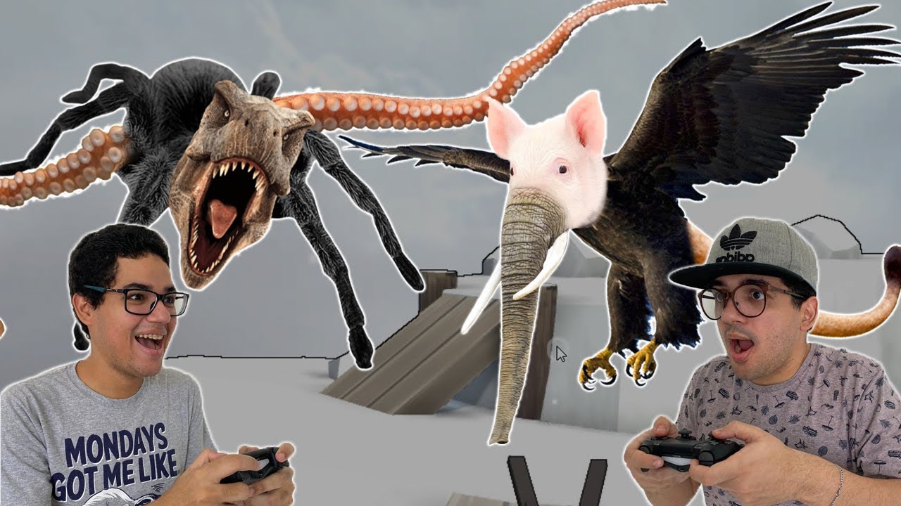 A BATALHA DOS ANIMAIS MUTANTES MISTURADOS!!! (HYBRID ANIMALS)