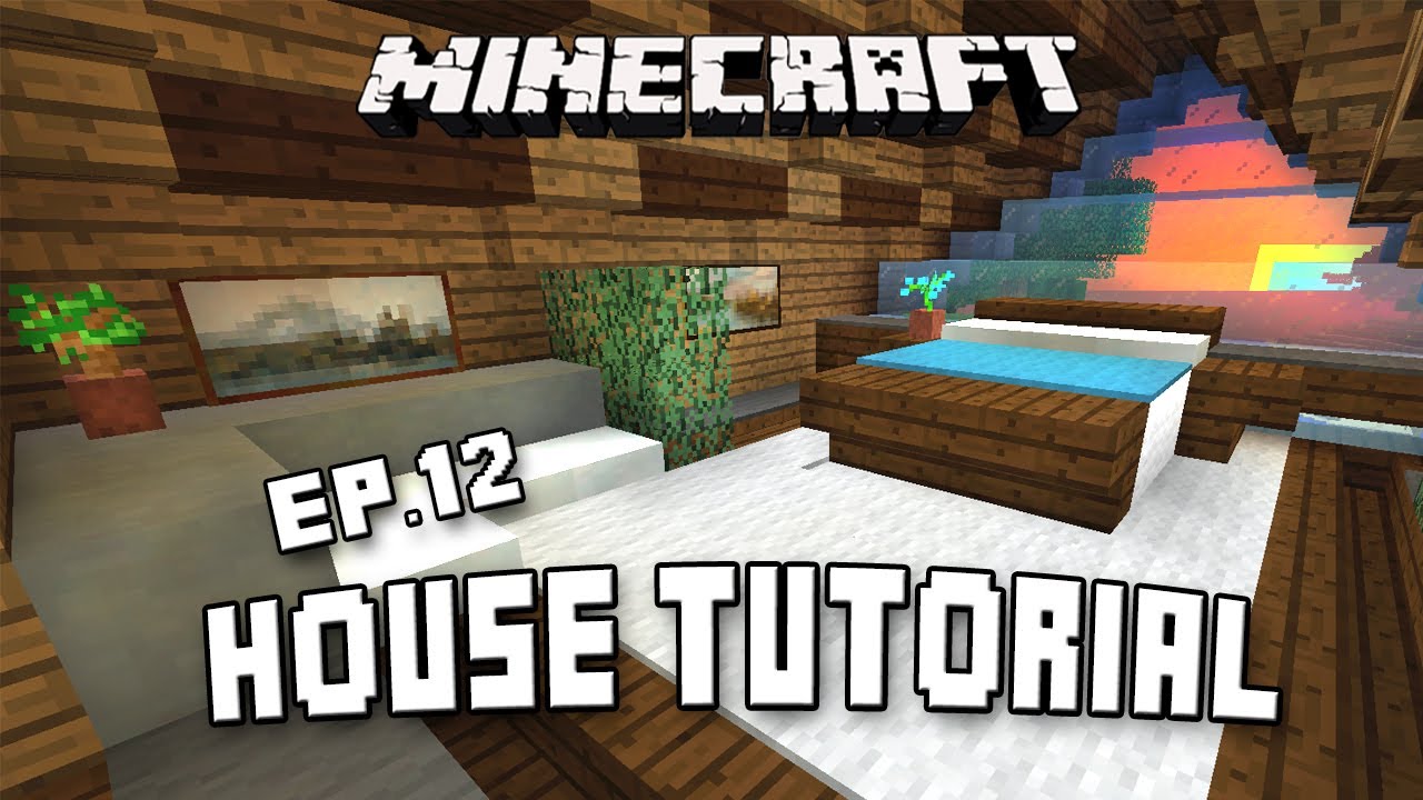 How To Make A Cool Bedroom In Minecraft (Fishing Cabin Part 12) - YouTube