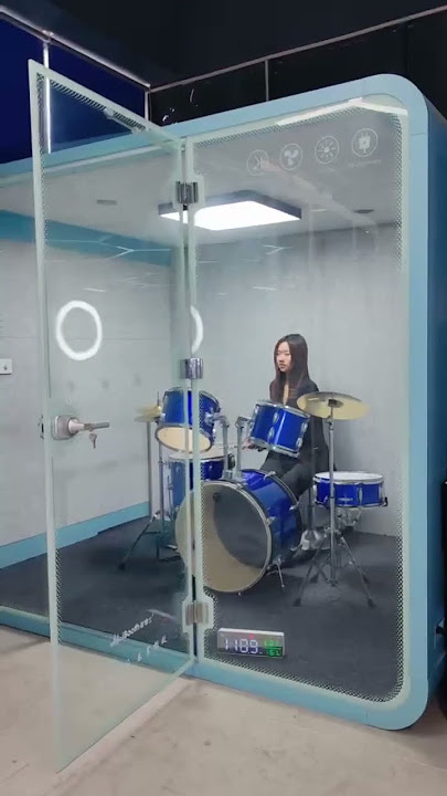 Home of the drum kit is the soundproof room.