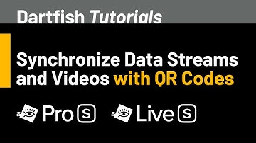 Synchronize data streams and videos with QR Codes
