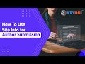How to Access and Edit the Author Submission Link in Kryoni JMS | Journal Management System Tutorial