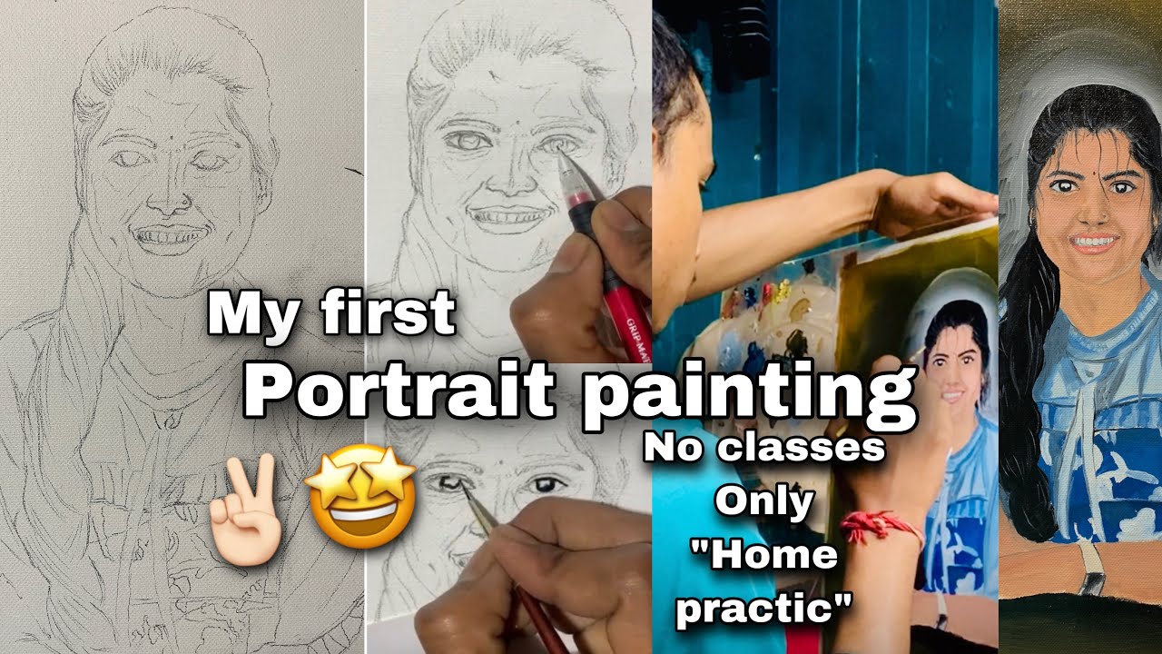 Oil painting Time lapse, my first oil painting, how i learned ?🤩 - YouTube