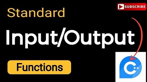 Standard Input Output Functions in C Language|Printf|Scanf|gets|puts|getch|getche|Tech&CsDepartment