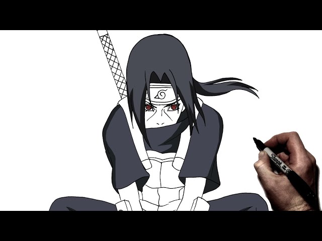 Drawing Itachi Uchiha🖤 . . Follow ↪️ @jalal_art