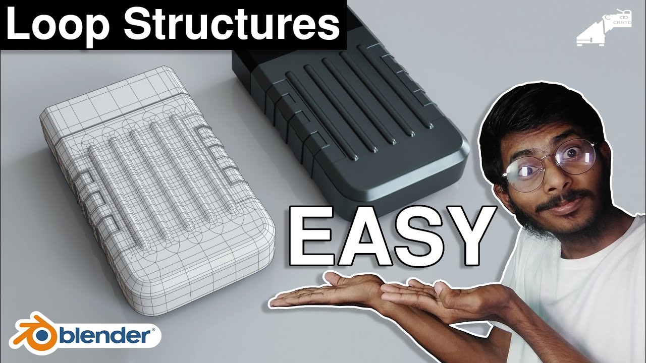 crnt New Tutorial : How To Create Simple And Easy Loop Structures _ Blender Modeling Tutorial