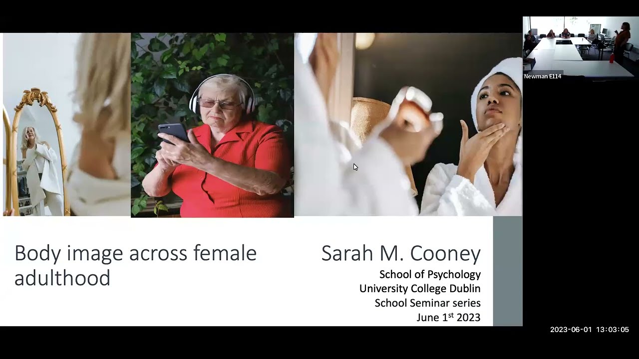 Body Image Disturbance Across Female Adulthood. by Dr. Sarah Cooney