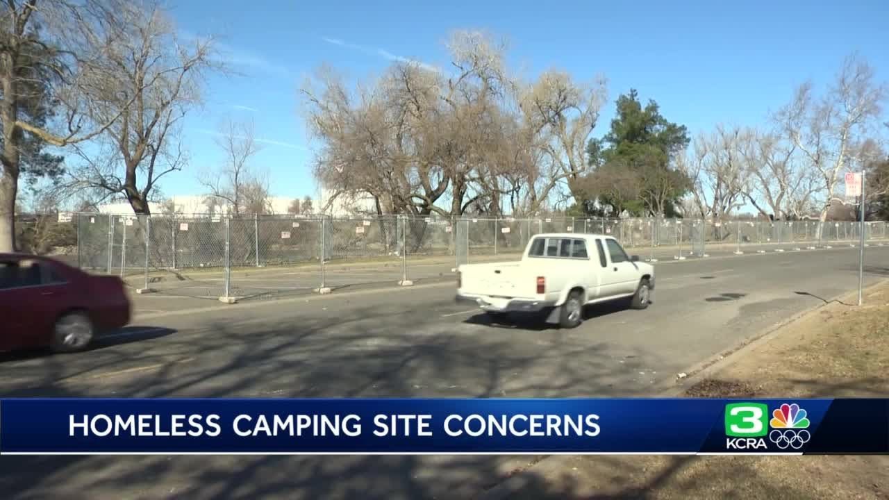 Concerns arise as new temporary homeless camp is established at Miller Park in Sacramento