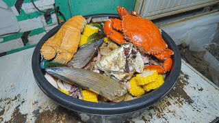 SEAFOOD TERBRUTAL SATU BAK MANDI DIMASAK SENDIRIAN, GOKILL BANGET !!!