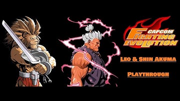 Capcom Fighting Evolution - Leo & Shin Akuma Playthrough