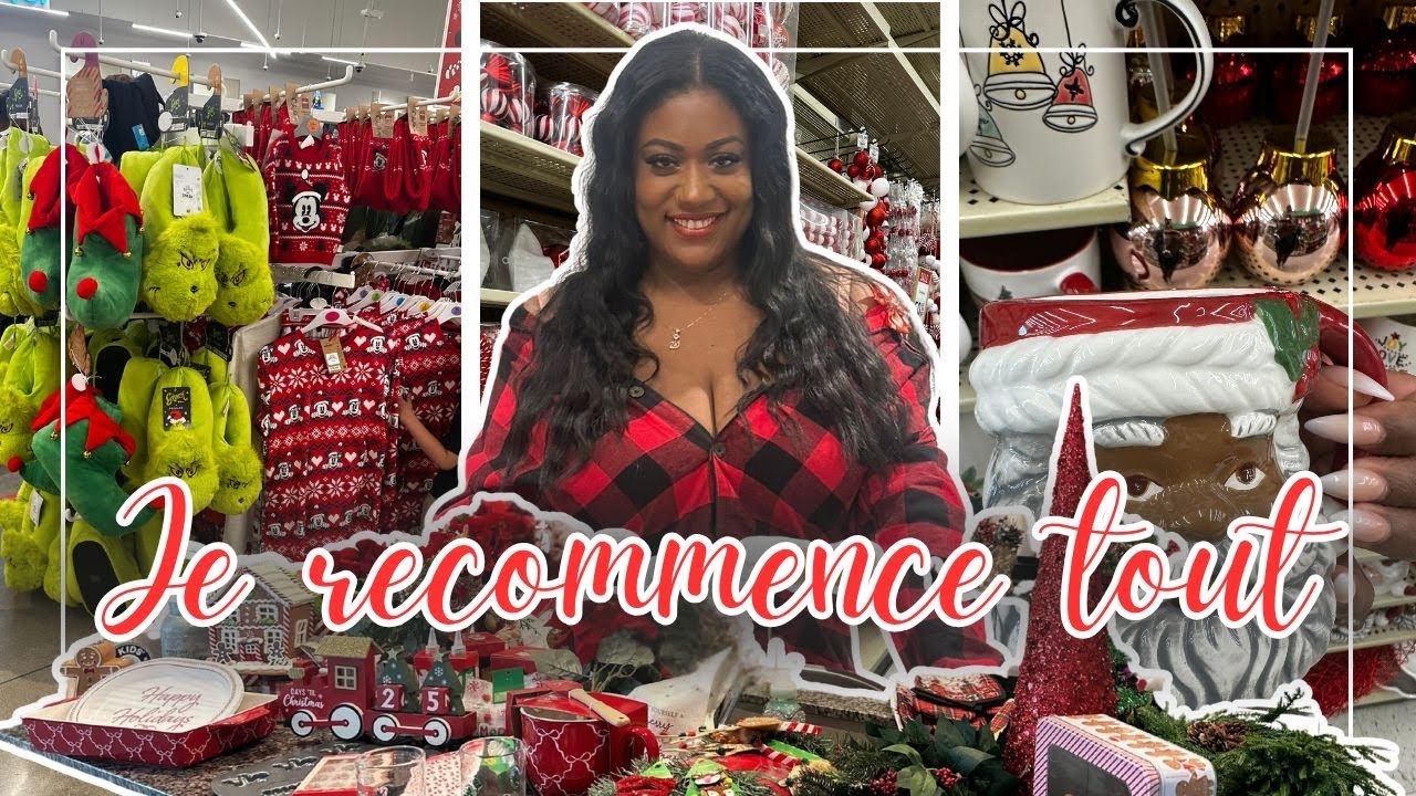 ✨ Je recommence TOUT à zéro! HUGE Christmas Makeover + Shopping At Home, Hobby Lobby, & Target