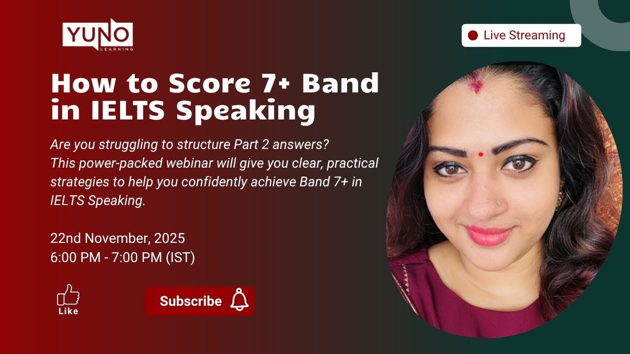 How to Score 7+ Band in IELTS Speaking | Yuno Learning - YouTube