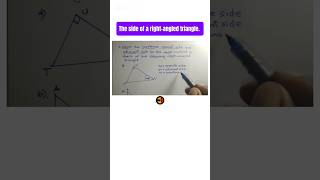 Sides of Right-angled triangle #shorts #maths