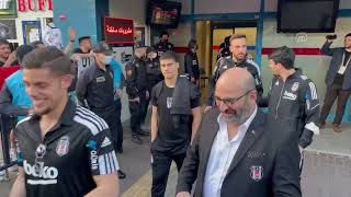 Beşiktaş'a Trabzon'da coşkulu karşılama!