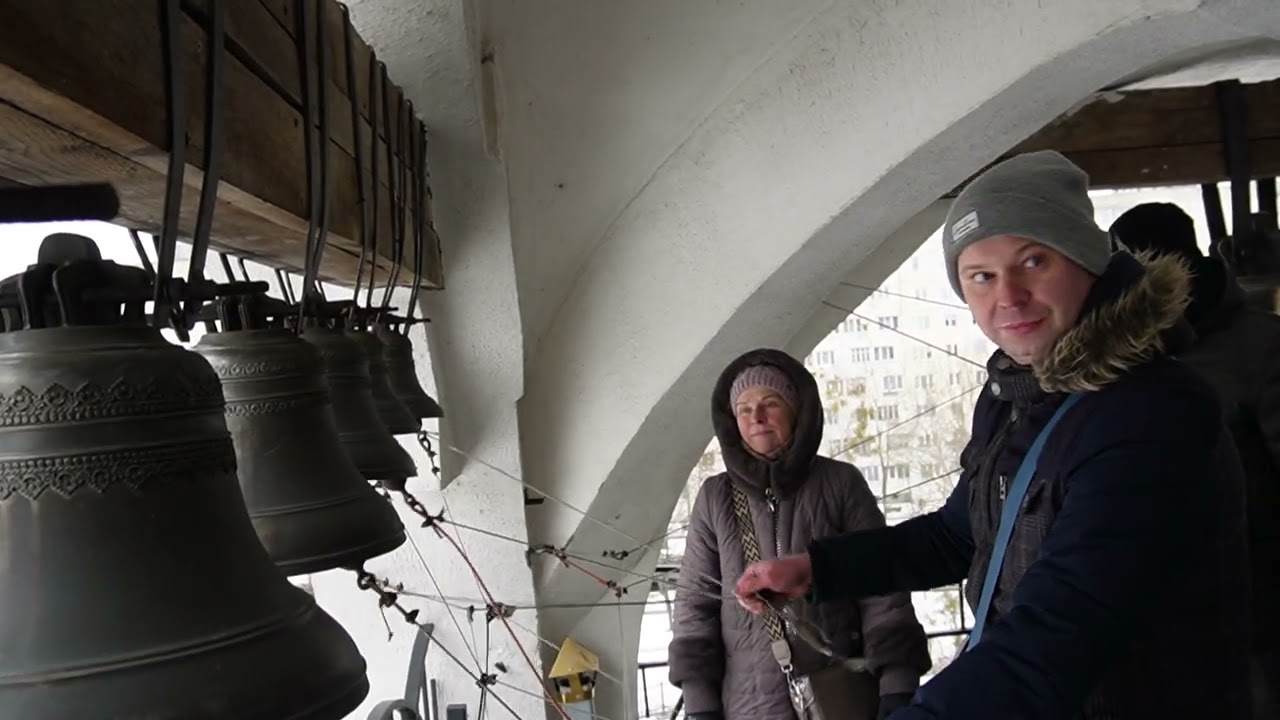 Звонарь Георгий Новиков Сретенский звон в Солигорском Кафедральном соборе #колокольныйзвон